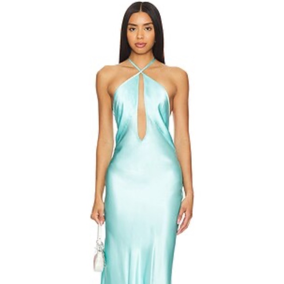 NATALIE ROLT Irena Dress in Turquoise - Picture 3 of 14